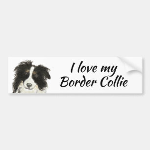 Gräns Collie Hund Kärlek min citat Bildekal