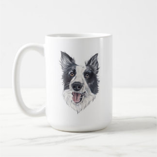 Gräns Collie Hund Mugg | 15 oz