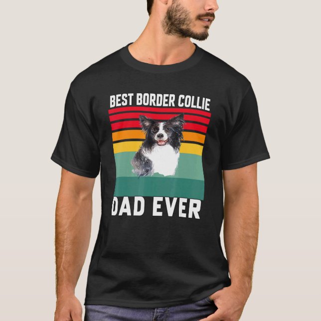 Gräns Collie Hund Pet Owner Best Gräns Collie Da T Shirt (Framsida)