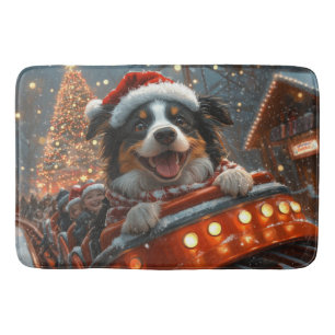 Gräns Collie Hund Roller Underlägg jul Badrumsmatta
