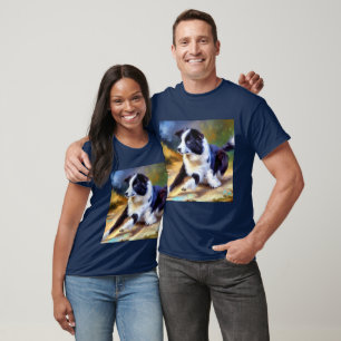 Gräns Collie Hund T Shirt