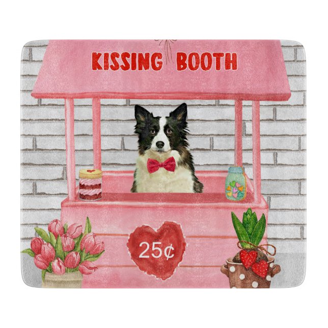 Gräns Collie Hund Valentine Day Kissing Booth (Framsidan)