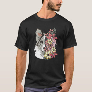 Gräns Collie Hund with Flowers T Shirt