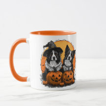 Gräns Collie Hundar Halloween Jack o lantern