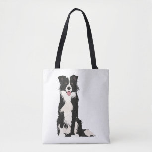 Gräns Collie Illustration! Tygkasse