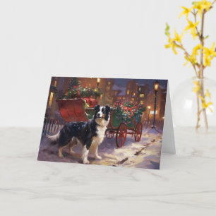 Gräns Collie Jul Festive Season Kort