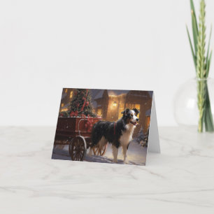 Gräns Collie Jul Festive Season Kort