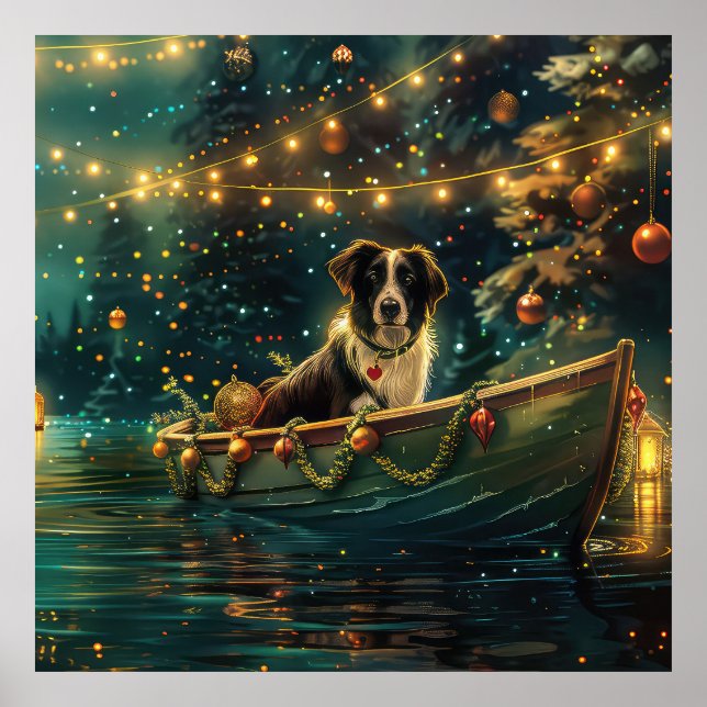 Gräns Collie Jul Festive Voyage Poster (Framsidan)