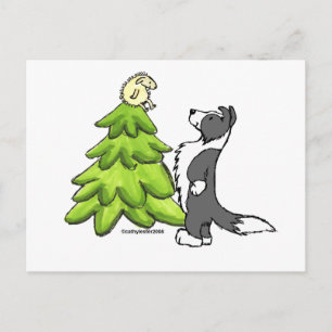 Gräns Collie-jul Helg Vykort