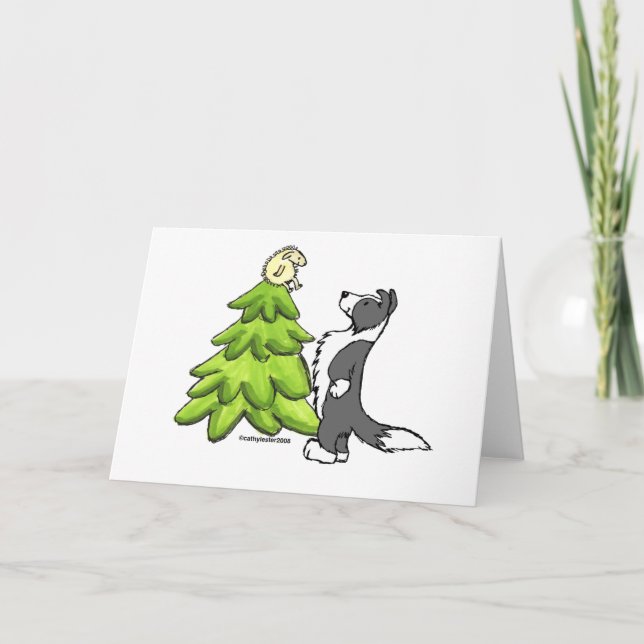 Gräns Collie-jul Helgkort (Framsida)