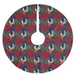 Gräns Collie-jul Julgransmatta Borstad Polyester