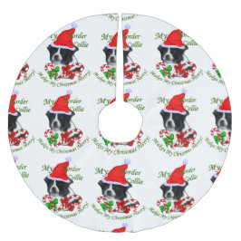 Gräns Collie-jul Julgransmatta Borstad Polyester