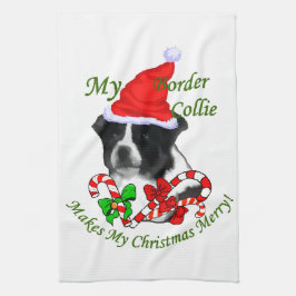 Gräns Collie-jul Kökshandduk