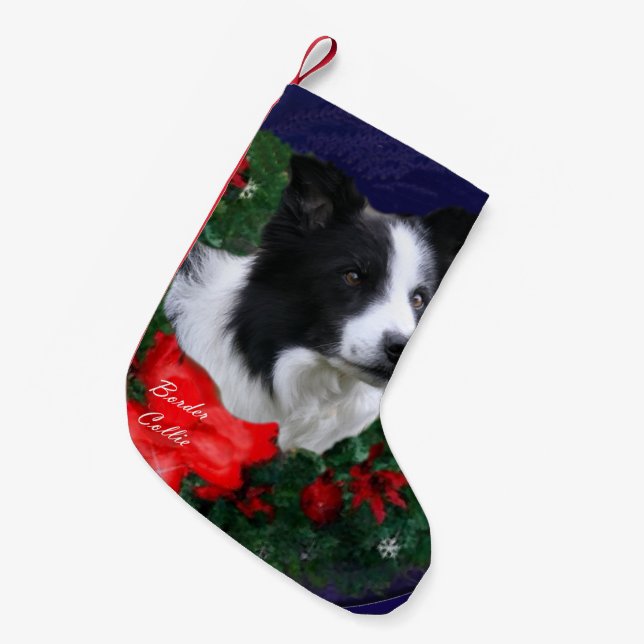 Gräns Collie-jul Liten Julstrumpa (Framsidan (Hängande))