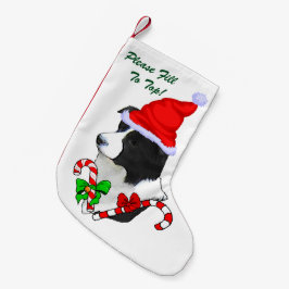 Gräns Collie-jul Liten Julstrumpa