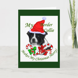 Gräns Collie-julklappar Helgkort