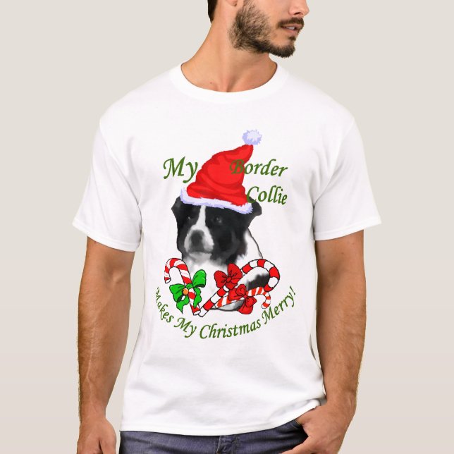 Gräns Collie-julklappar Tröja (Framsida)
