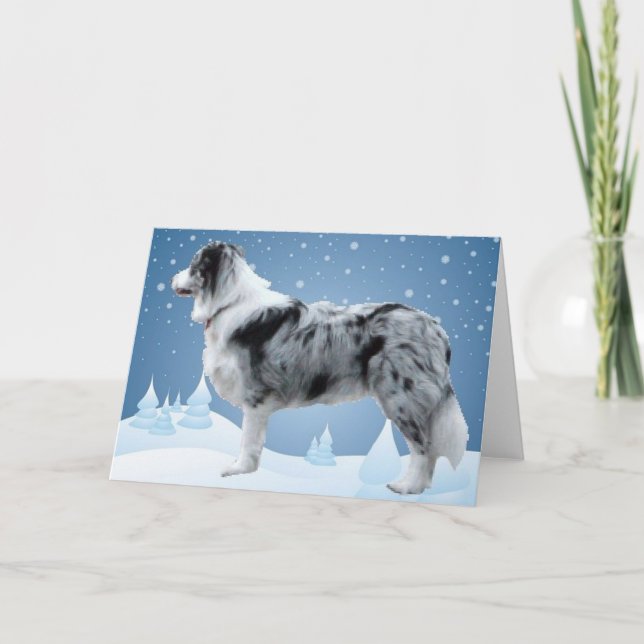 Gräns Collie-julkort Helgkort (Framsida)