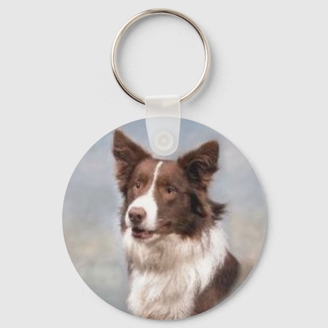 Gräns Collie Keychain Nyckelring (Framsida)