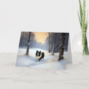 Gräns Collie Låt det snöa jul Kort