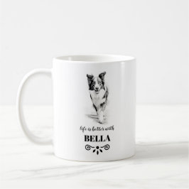 Gräns Collie Life är bättre med Anpassningsbar Hun Kaffemugg