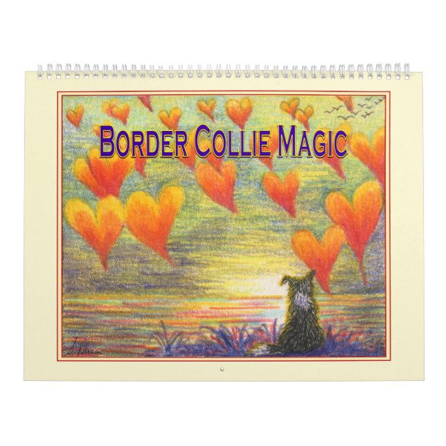 Gräns Collie Magic Wall Kalender, bild per månad Kalender (Omslag)