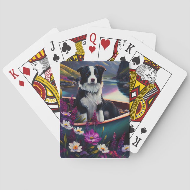 Gräns Collie on a Paddle: A Scenia Äventyr Casinokort (Baksidan)