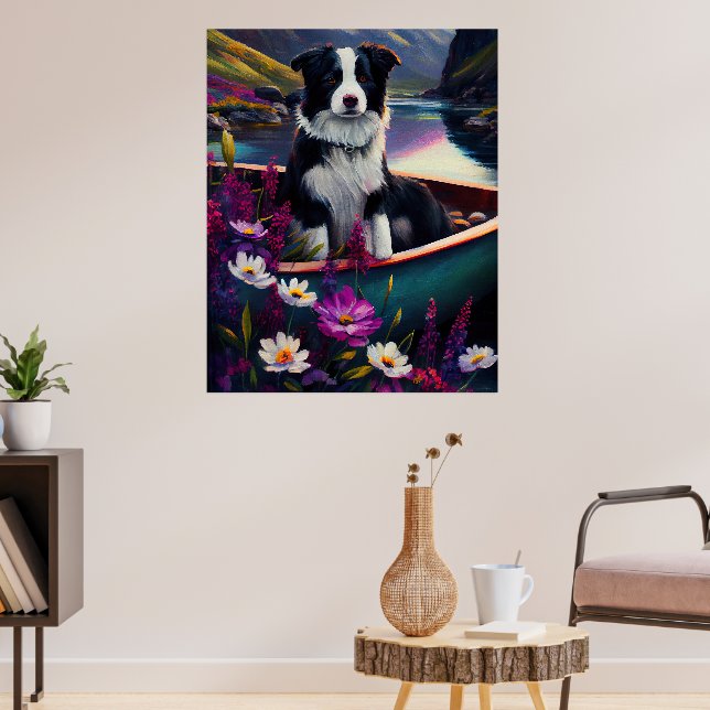 Gräns Collie on a Paddle: A Scenia Äventyr Poster (Vardagsrum 3)