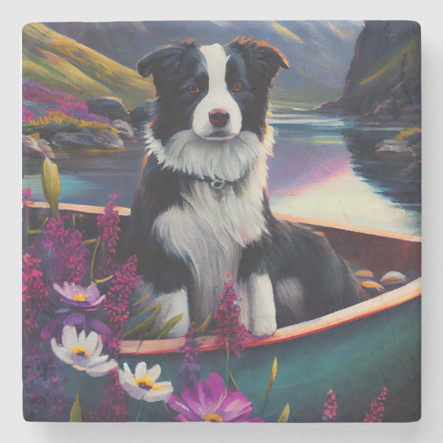 Gräns Collie on a Paddle: A Scenia Äventyr Stenunderlägg (Framsidan)