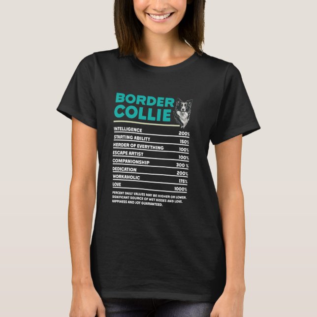 Gräns Collie Owner GRÄNS COLLIE NUTRITION Funny T Shirt (Framsida)