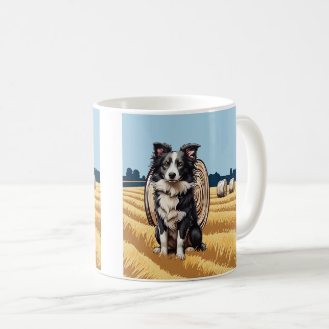 Gräns Collie på Farm Kaffemugg (Framsida höger)