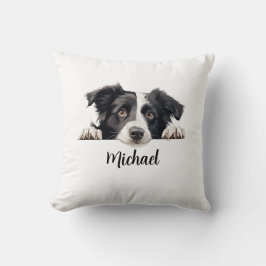 Gräns Collie Peeking Hundar Subliceringspaket Kudde