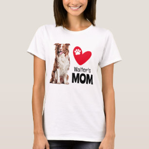 Gräns Collie Personlig Mamma T-Shirt