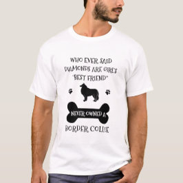 Gräns Collie Pet-Hund bästa vän T Shirt