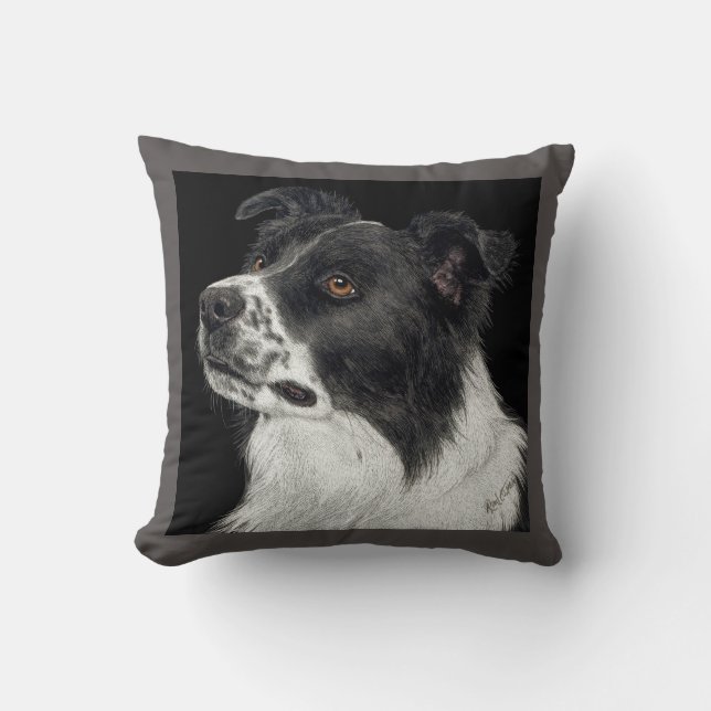 Gräns Collie Pillow - "Ben" Kudde (Framsida)