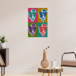 Gräns Collie Pop Art Poster