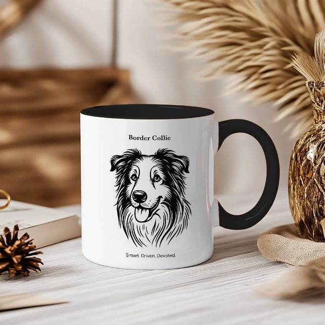 Gräns Collie Porträtt Mugg (Skapare uppladdad)