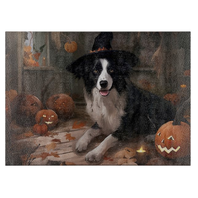 Gräns Collie Pumpkins Halloween Scary (Framsidan)