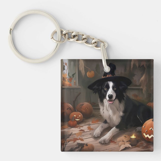 Gräns Collie Pumpkins Halloween Scary (Framsidan)