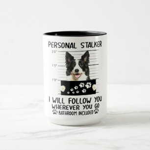 Gräns Collie Puppy Jag följer dig Mugg