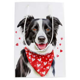 Gräns Collie Red Heart Bandana jul