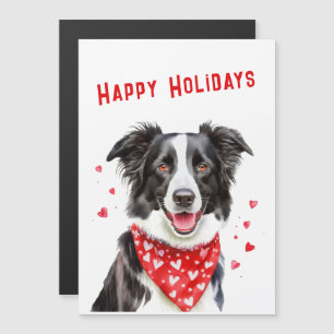 Gräns Collie Red Heart Bandana-julkort