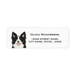 Gräns Collie Returetiketter Returadress Etikett