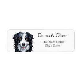 Gräns Collie Returetiketter Returadress Etikett