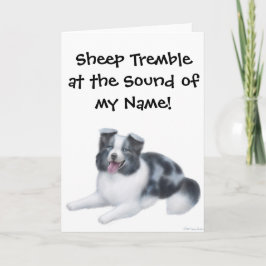 Gräns Collie Samlare Hund Greeting Card Kort