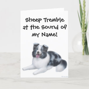 Gräns Collie Samlare Hund Greeting Card Kort