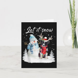 Gräns Collie Santa Hund jul Snögubbe Julafton Paj Kort