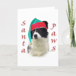 Gräns Collie Santa Tassar Helgkort