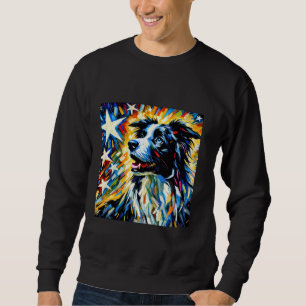 Gräns Collie Shirt Hund Pappa Tee Pet Hund älskare Lång Ärmad Tröja