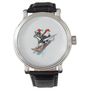 Gräns Collie Snowboarder hund Armbandsur